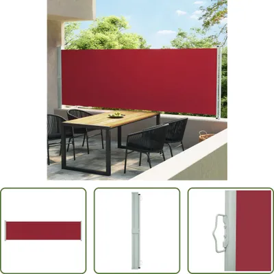 Produktbild von The Living Store Seitenmarkise Ausziehbar 600x160 cm Rot