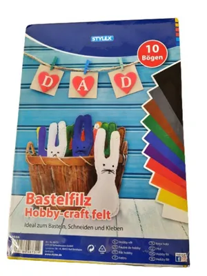 Obrázok produktu pre Stylex 46731 Filc pre remeslá, 20 x 30 cm, 10 listov