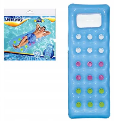 Produktbild von Bestway Aufblasbare Wassermatratze 188x71cm Blau Komfortabel