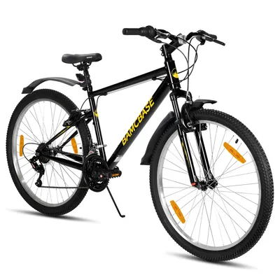 Produktbild von HILAND Mountainbike 27.5 Zoll Herren Studenten fahrräder, Gelände Pendlerfahrräder Mit 18 Gang, Doppel-V-Bremsen, stoßdämpfender Federgabel, Schwarz