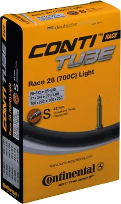 Produktbild von Continental Race 28 [700C], Presta-Ventil, 28", 18 - 25 mm, 4,2 cm, Schwarz, CE