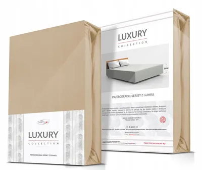 Produktbild von MATERACE Z GÓR Jersey Spannbettlaken 90x200 Sand 25cm Matratzenhöhe