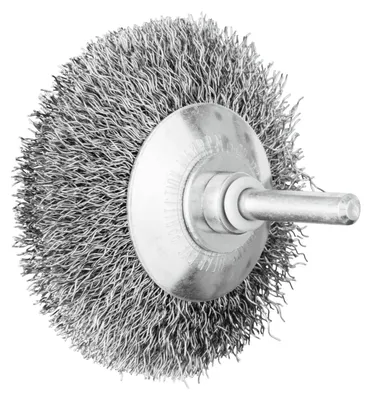 Produktbild von PFERD Bevel brushes crimped shank-mounted, Stahl