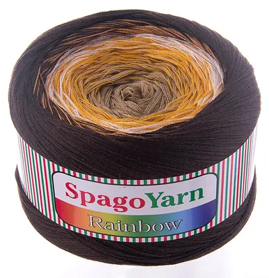 Produktbild von 250g Farbverlaufsgarn Rainbow mit 1000m Bobbel Strickwolle Häkelgarn Sommerwolle