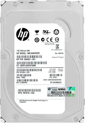 Obrázok produktu pre Pevný disk MB1000FBZPL 1TB 7200Rpm Sas II 3,5" palcový 649327-001