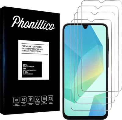 Immagine prodotto di Vetro temperato per Samsung Galaxy A16 4G / A16 5G [4 pezzi] Pellicola protettiva antigraffio resistente Phonillico®