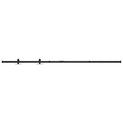 Produktbild von vidaXL Mini Schiebetürbeschlag Set für Schranktüren Kohlenstoffstahl 183 cm