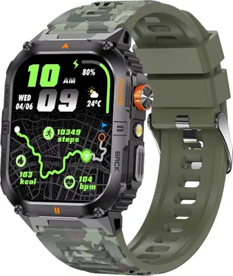 Produktbild von INF Multifunktionale Smartwatch mit Gesundheitsüberwachung & Bluetooth-Anruffunktionen Grün