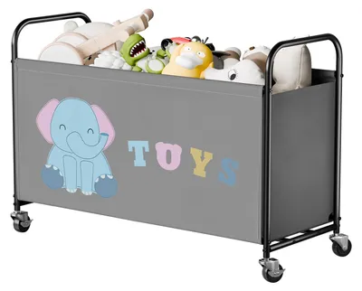 Produktbild von Große Aufbewahrungsbox für Spielzeug mit Rollen 135L