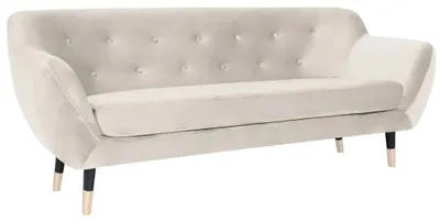 Image de Beige Tissu Salon Design Canapés Coussin Canapés Chesterfield trois places