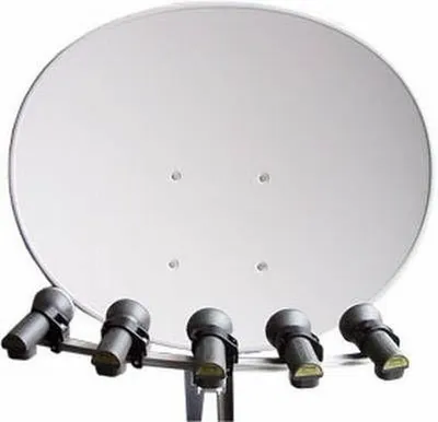 Image de Antenne satellite multifocale avec support pour 5 LNB