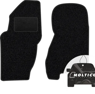 Produktbild von moto-MOLTICO Vorne Fußmatten Auto Velours Autoteppiche Schwarz Automatten Set 2-teilig passend für Jeep Grand Cherokee 1998-2005