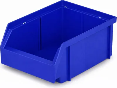 Produktbild von 5 Stapelbox Aufbewahrungsbox Blau Größe S - extra stabile Sichtlagerkasten