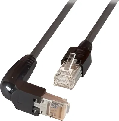 Image de EFB RJ45 Patchk. S/UTP Cat.5e 1xTM11 90°/TM11 PVC  3.00m sw