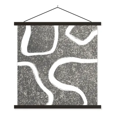 Produktbild von MuchoWow® Textilposter Abstrakt - Minimalismus - Design 40x40 cm mit schwarzem Rahmen - Fotos