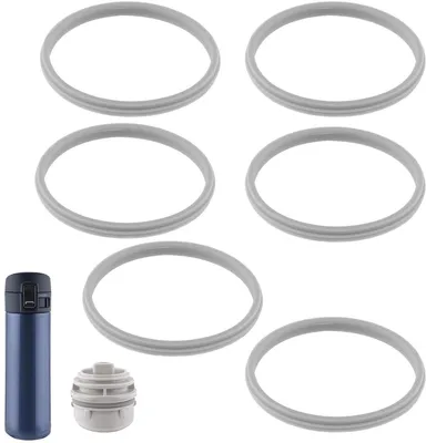 Zojirushi SM-K Dichtung Ersatz - 6 Stück Silikon O-Ringe - 3,8 cm Außendurchmesser - BPA-frei