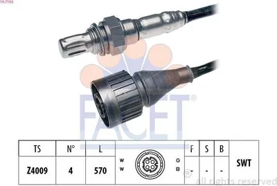 Produktbild von FACET Lambdasonde für BMW 3 Limousine (E30) Fingersonde 570mm 10.7102