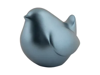 Produktbild von Present Time – Fat Bird Statue – Metallic-Dunkelblau