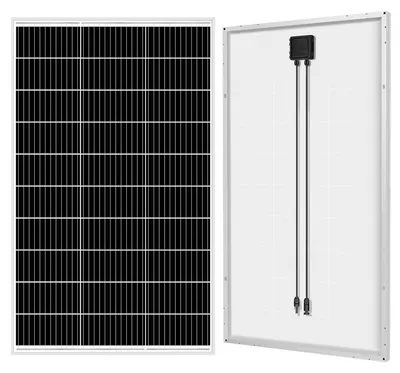 Immagine prodotto di Pannello solare da 100W - Pannello monocristallino - Modulo solare - Pannello solare per campeggio - Caricabatterie da 12V
