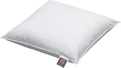 A white pillow is shown against a white background.