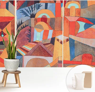 Produktbild von Fototapete  - 208x146 cm - Tapete - Wandtapete - Wandbilder  - Dekofolie - Tapete Folie - Wand - Dekoration - Wohnzimmer - Farbenfrohes Mosaik