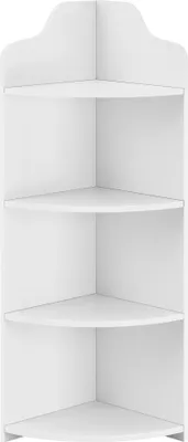 Produktbild von Rohová polica "Bjurholm" so 4 úrovňami WPC 90 x 28 x 28 cm Biela