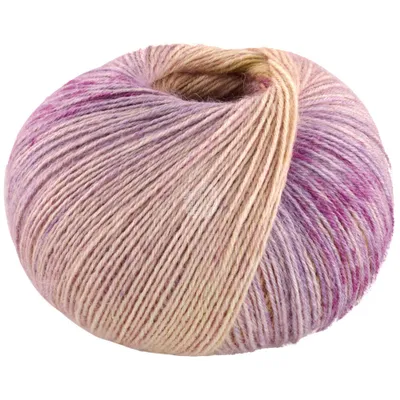 Zdjęcie produktu dla Lana Grossa - Miles Wide 100g Alpaca Print II 2206 piaskowy beżowy jasny oliwkowy jeżynowy fioletowy niebieski liliowy czerwony fioletowy