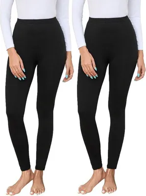 Productafbeelding van Thermoleggings S-3XL - Fleece gevoerd - Warm en elastisch - Ideaal voor de winter - ShopVlot