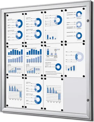 Produktbild von Showdown Displays Schaukasten für Innen/Außen - 12x DIN A4