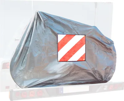 Produktbild von Fahrradschutzhülle für 2 Fahrräder + Warntafel Aluminium für Italien