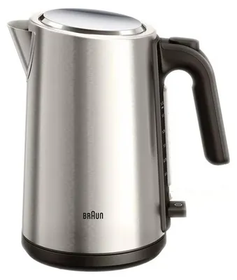 Produktbild von Braun WK 5200, 1,7 l, 2200 W, Edelstahl, Schwarz, Edelstahl, Drahtlos