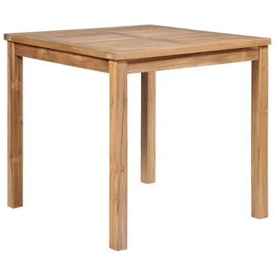 Image de Maison Exclusive - Table de jardin 80x80x77 cm en teck massif