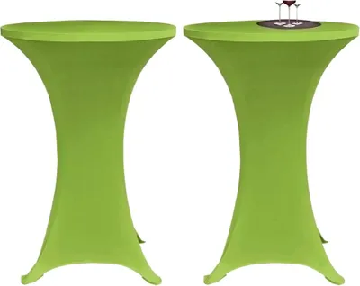 Obrázok produktu pre vidaXL Napínacie obaly na stôl 4 ks 80 cm zelené