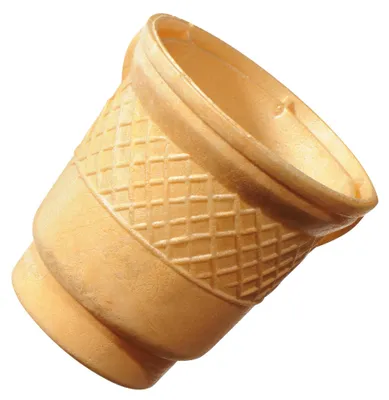 Produktbild von Bazko Waffelbecher Groß | halbsüße Eiswaffeln 7,8 cm / 7,5 cm | 208 Stück