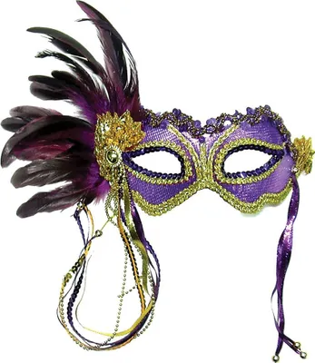 Image de Bristol Novelty - Masque de fête pour femme BN926 (taille unique) (Violet/or)