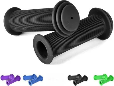 Produktbild von Fahrradgriffe für Kinder, 10 cm Lenkergriffe für Kinderfahrräder mit maximalem Schutz gegen Stöße, Kinderfahrradgriffe, Gummigriffe für Roller, Dreiräder, Kinderlaufräder, Kinderfahrräder schwarz