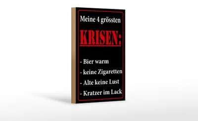 Produktbild von Holzschild Spruch 12x18cm Meine 4 grössten Kriesen