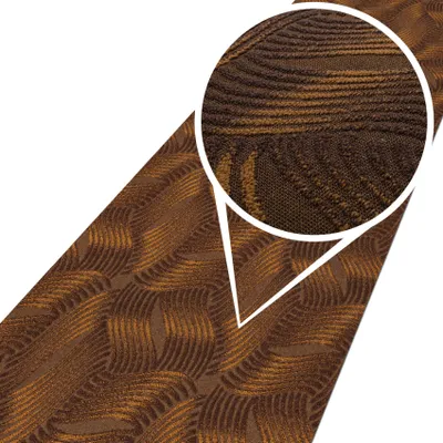 Produktbild von Flurläufer Premium Küchenläufer Teppichläufer Textil JULIANNA Braun Wellen Robust Breite 67cm Länge 160cm