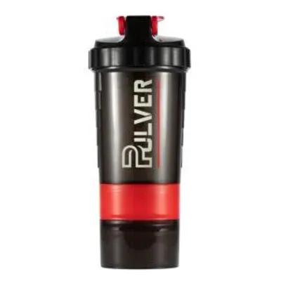 Produktbild von Pulver® protein shaker mit pulverfach & Spiralmischer - 500ML | Rot Auslaufsicherer & BPA-freier Kunststoff eiweiß shaker für Fitness&Fitnessstudio