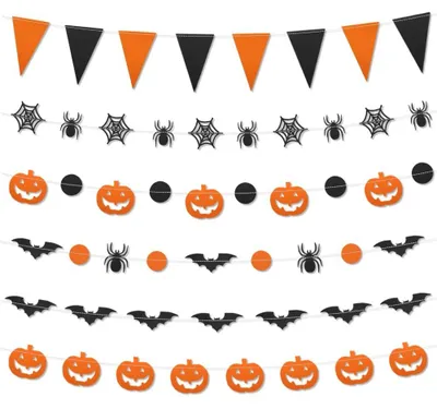 Image de 6 guirlandes d'Halloween pour la décoration de fêtes
