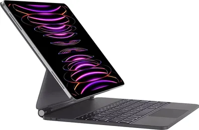 Produktbild von HOU QWERTY-Tastaturhülle mit Touchpad für iPad Air 13 und Pro 12,9, schwarz