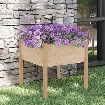 Zdjęcie produktu dla Maison Exclusive – donica ogrodowa 70 x 70 x 70 cm, lite drewno sosnowe