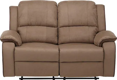 Produktbild von 2-Sitzer Sofa mit Relaxfunktion aus Mikrofaser HERNANI - Taupe