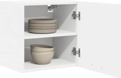 Produktbild von Cloris Designermöbel Hängeschrank mit Tür 2 pcs - Montage erforderlich - Weiß 40 x 31 x 40cm Holzwerkstoff - 2026Neu240149 - Küchenschränke