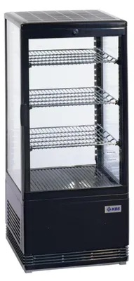 Produktbild von Tischkühlvitrine RT-78 G LED (schwarz)