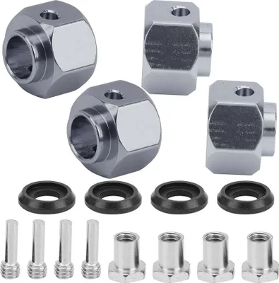 Obrázok produktu pre Hliníková zliatina 9 mm šesťhranný náboj kolesa rozšíriť konektor pre TRAXXAS TRX4 TRX6 1/10 RC Cartitanium farba