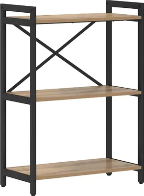 Image de vidaXL Bibliothèque Artisan en chêne 60 x 30 x 85 cm Matériau dérivé du bois