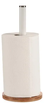 Produktbild von Küchenrollenhalter, weiß, aus Bambus