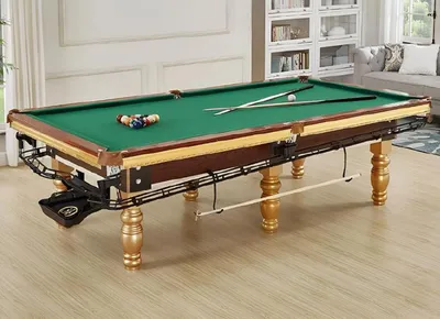 Image de Table de billard de loisirs Table de jeu en bois élégante Table de billard 8ft