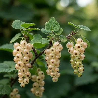 Produktbild von Weiße Johannisbeere Kollektion - 3 Pflanzen - Winterhart & Mehrjährig - Echte Fruchtsträucher aus Holland - keine Samen, keine Zwiebeln, nicht künstlich